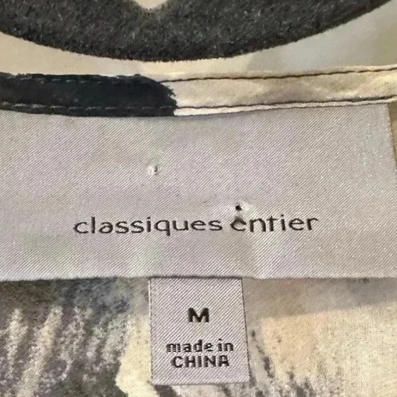 Classiques Entier Womens Silk Semi Sheer Lightweight Feminine Chic‎ Blouse M - Picture 8 of 9
